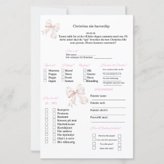 Rosa Ruban cartes de voyance pour baptême/baby sho