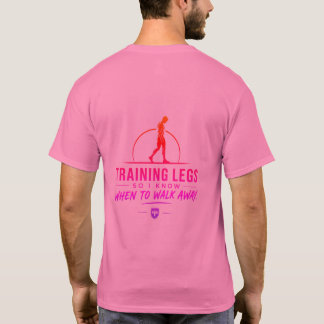 Rosa Rückendruck Gym-Shirt T-Shirt