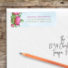 Rosa Rücksendeadresse