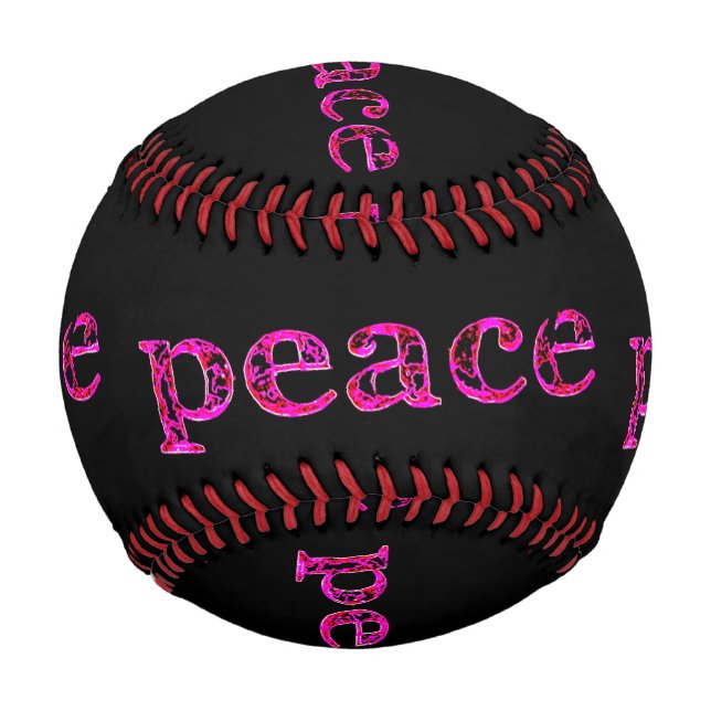 Rosa Ruhe in schwarz Baseball (Rückseite)