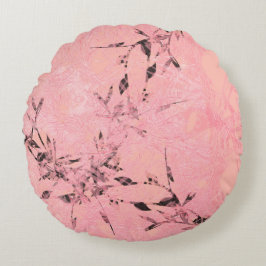 rosa rundes kissen