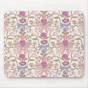 Rosa Rustikale Bogen und Blüten Mousepad