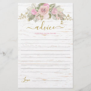 Rosa rustikaler Pumpkin-Ratschlag für die Mama, di