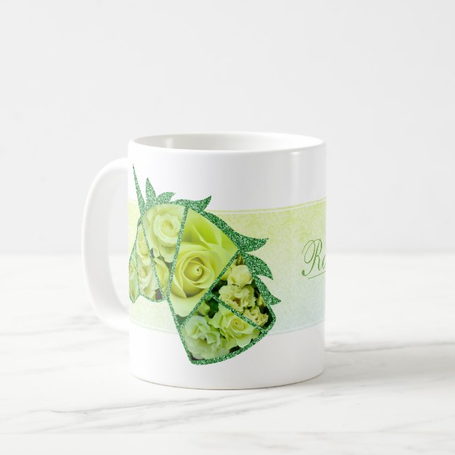 Rosa Ryokko Kaffeetasse (Vorderseite Links)