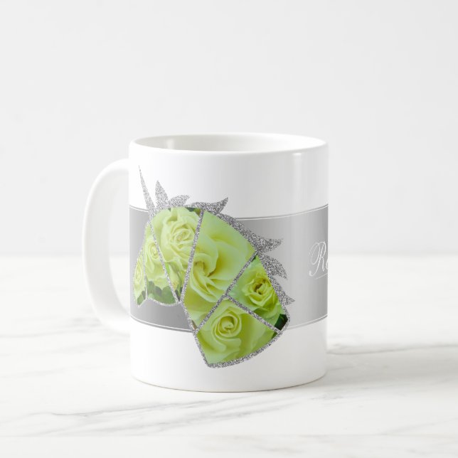Rosa Ryokko Kaffeetasse (Vorderseite Links)