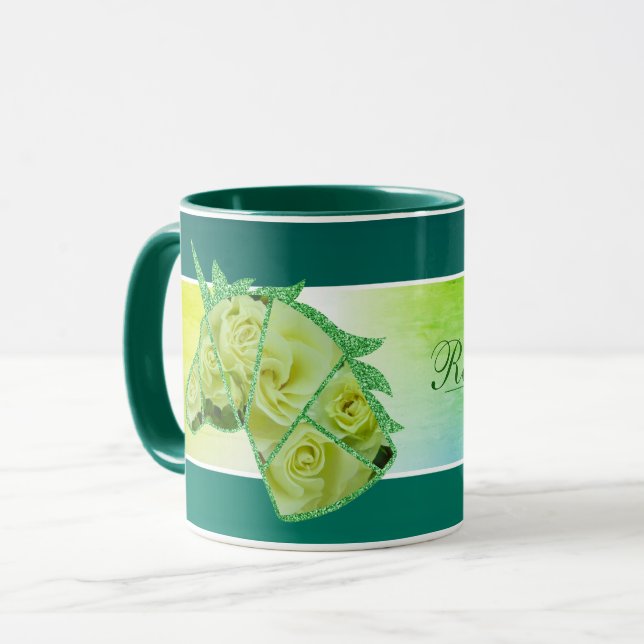 Rosa Ryokko Tasse (Vorderseite Links)