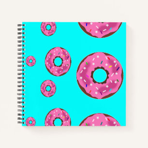 Rosa Sahne Donuts Notizbuch