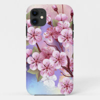 Rosa Sakura auf dem Hintergrund der Malerei