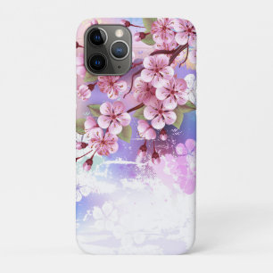 Rosa Sakura auf dem Hintergrund der Malerei Case-Mate iPhone Hülle