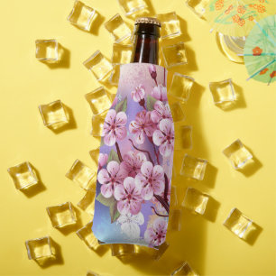 Rosa Sakura auf dem Hintergrund der Malerei Flaschenkühler