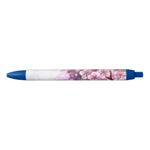 Rosa Sakura auf dem Hintergrund der Malerei Kugelschreiber
