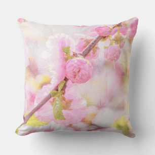 Rosa Sakura-Blume - Blüte der japanischen Kirsche Kissen
