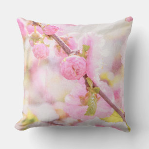 Rosa Sakura-Blume - Blüte der japanischen Kirsche Kissen
