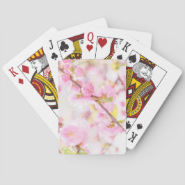 Rosa Sakura-Blume - Blüte der japanischen Kirsche Spielkarten