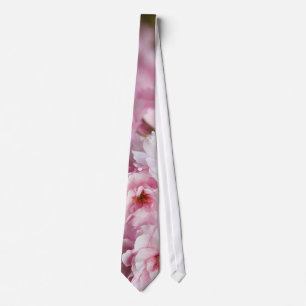 Rosa Sakura-Blume Krawatte