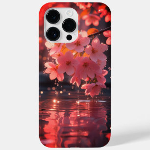 Rosa Sakura-Blume über Wasser   Serene Spring Nat Case-Mate iPhone 14 Pro Max Hülle