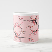 Rosa Sakura-Blumenkunst - Japanischer Stil Kaffeet