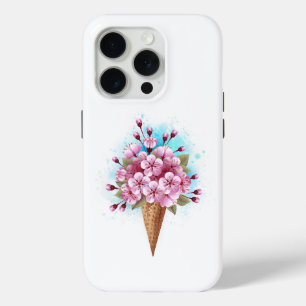 Rosa Sakura-Eis-Waffelhörnchen Case-Mate iPhone Hülle