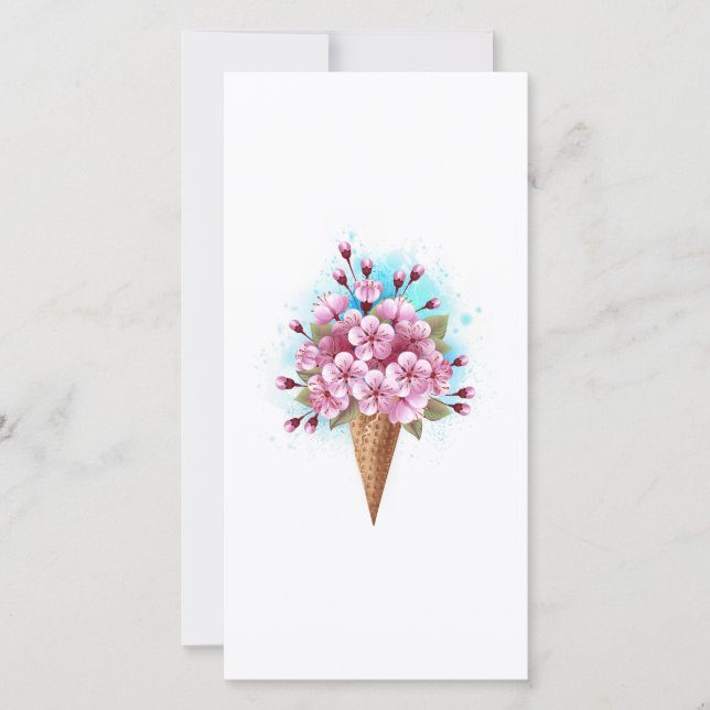 Rosa Sakura Ice Waffel (Vorderseite)