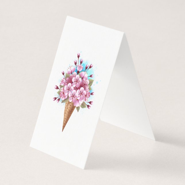 Rosa Sakura Ice Waffel (Rückseite)