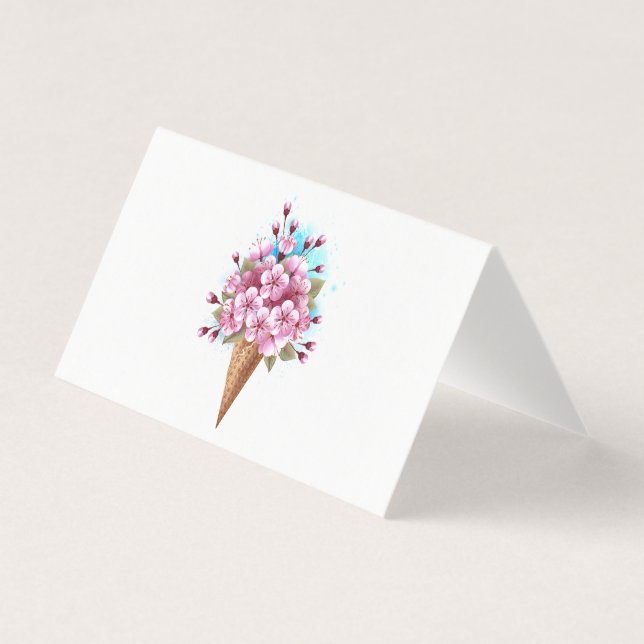 Rosa Sakura Ice Waffel (Vorderseite)