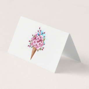 Rosa Sakura Ice Waffel