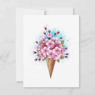Rosa Sakura Ice Waffel Ankündigung