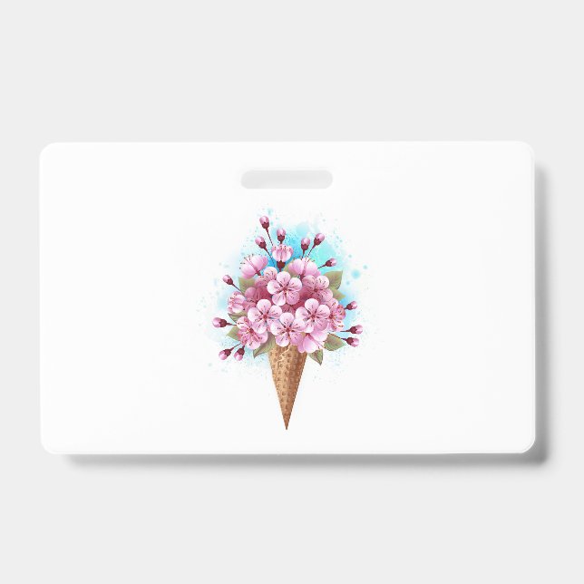 Rosa Sakura Ice Waffel Ausweis (Vorderseite)