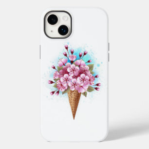Rosa Sakura Ice Waffel Case-Mate iPhone 14 Plus Hülle