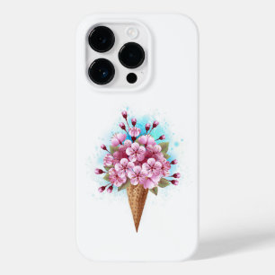 Rosa Sakura Ice Waffel Case-Mate iPhone 14 Pro Hülle