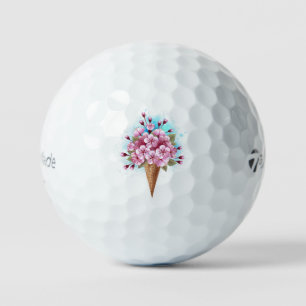 Rosa Sakura Ice Waffel Golfball