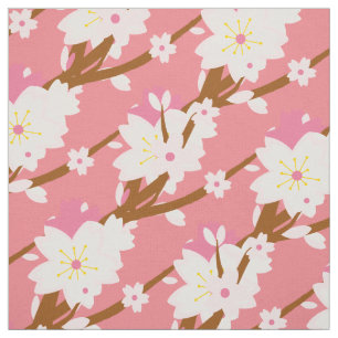 Rosa Sakura Jerry Blossom Japanisch Stoff