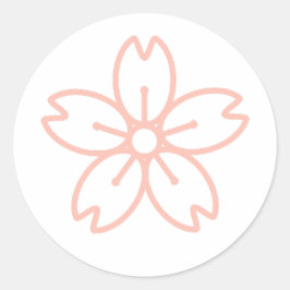 Rosa Sakura (Kirschblossom) Aufkleber