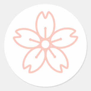 Rosa Sakura (Kirschblossom) Aufkleber