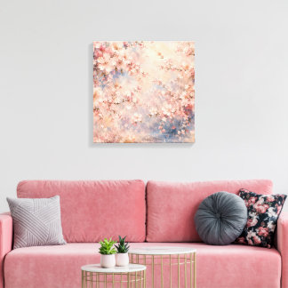 rosa Sakura Kirschblüten romantisch träumerisch Leinwanddruck