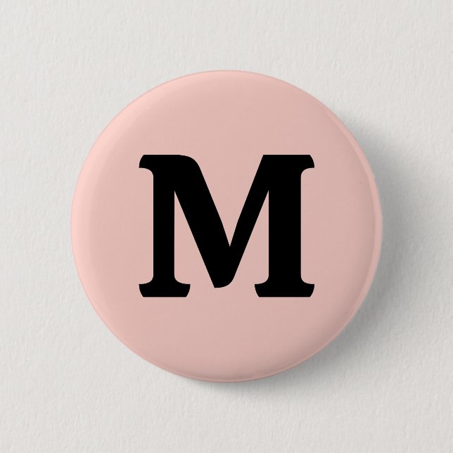 Rosa Salz Solid Color Button (Vorderseite)