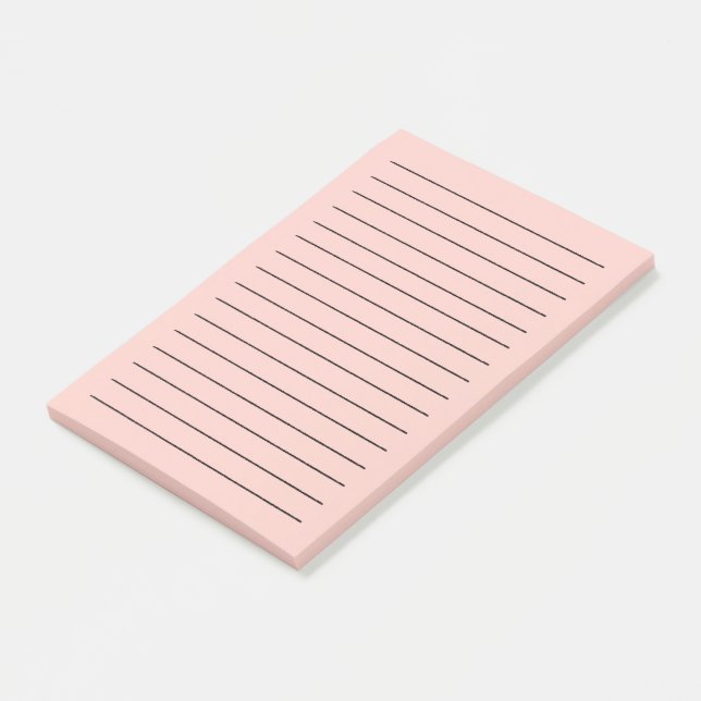 Rosa Salz Solid Color Post-it Klebezettel (angewinkelt)