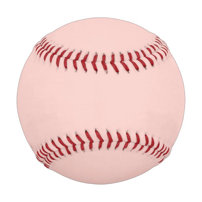 Rosa Salz Volltonfarbe Baseball (Vorderseite)
