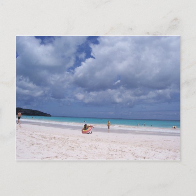 Rosa Sand Postkarte (Vorderseite)