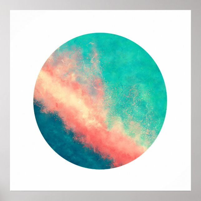 Rosa Sandparadies (Zen-Kreis) Poster (Vorne)