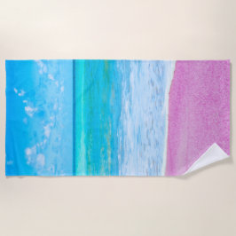 Rosa Sandstrand Strandtuch