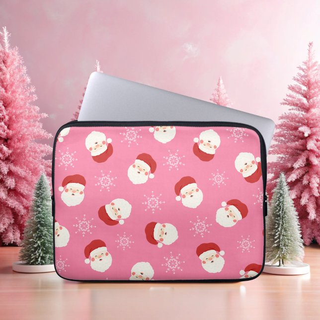 Rosa Santa 2 Laptopschutzhülle (Pink Santa Laptop Case Cover)