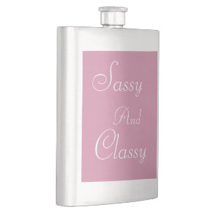 Rosa Sassy and Classy> Frauen Hüftkolben Flachmann