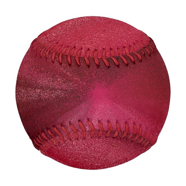 Rosa Satin-Glitzern Baseball (Vorderseite)