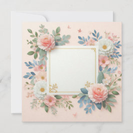 Rosa Save the Date Einladung