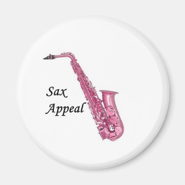 Rosa Sax Magnet (Vorne)