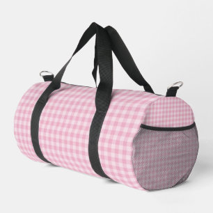 Rosa Schachbrettmuster Klein Duffle Bag