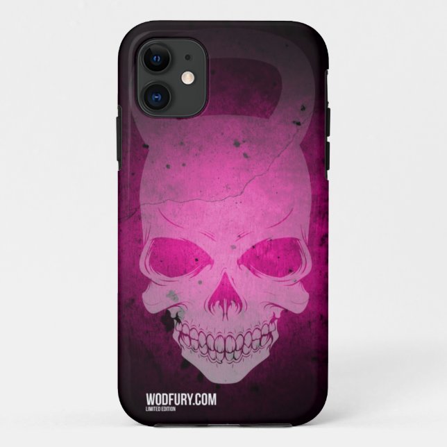 Rosa Schädel Kettlebell - begrenzte Ausgabe Case-Mate iPhone Hülle (Rückseite)