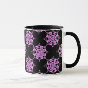 Rosa Schädelkreis Tasse