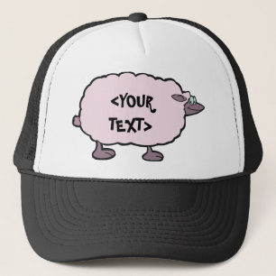 Rosa Schafe,<YOUR TEXT> Truckerkappe